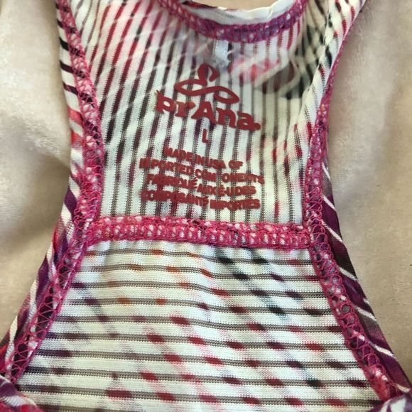 Prana Breezie Cosmo Pink Paradise Floral Sleeveless Tank Top - Picture 5 of 5